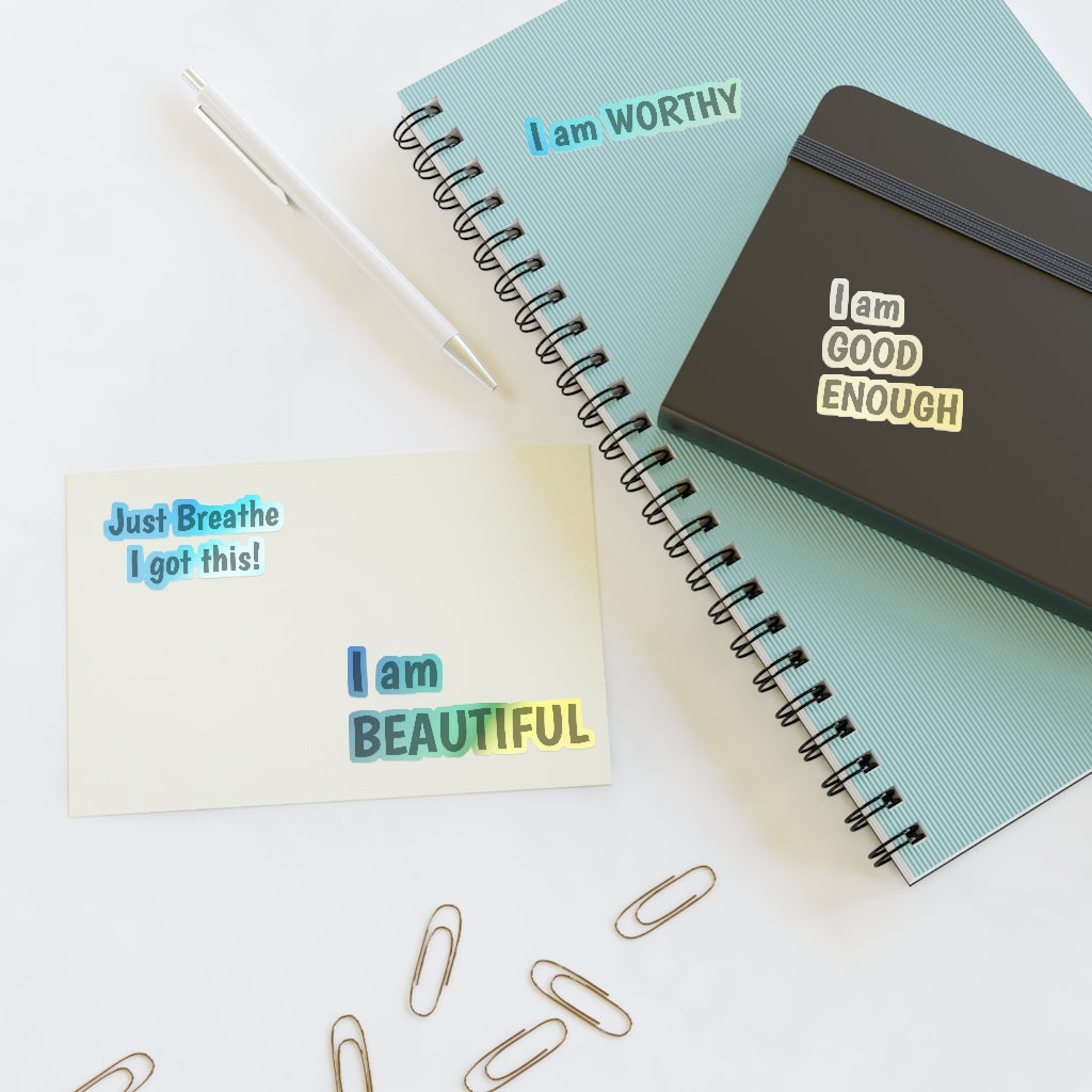 JUST BREATHE POSITIVE AFFIRMATION Sticker Sheets
