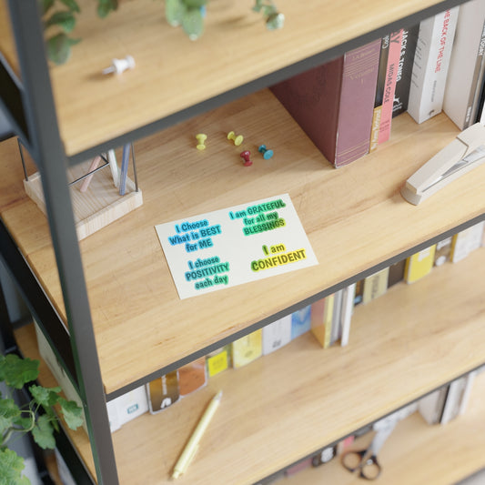 I AM CONFIDENT POSITIVE AFFIRMATION Sticker Sheets