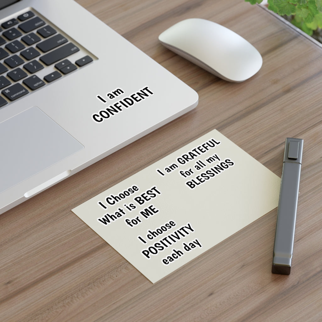 I AM CONFIDENT POSITIVE AFFIRMATION Sticker Sheets