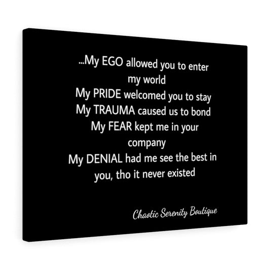 MY EGO Canvas Gallery Wraps