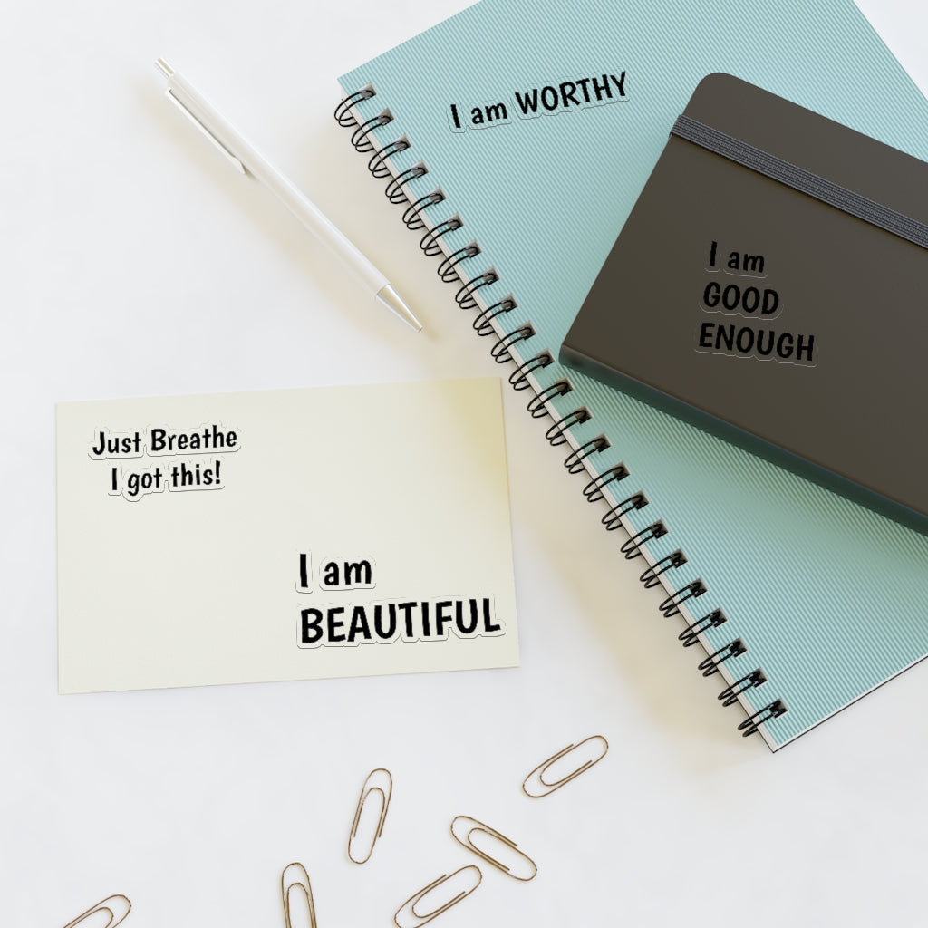 JUST BREATHE POSITIVE AFFIRMATION Sticker Sheets