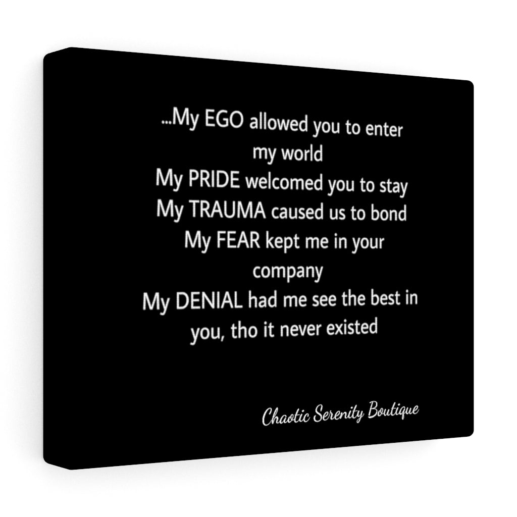 MY EGO Canvas Gallery Wraps