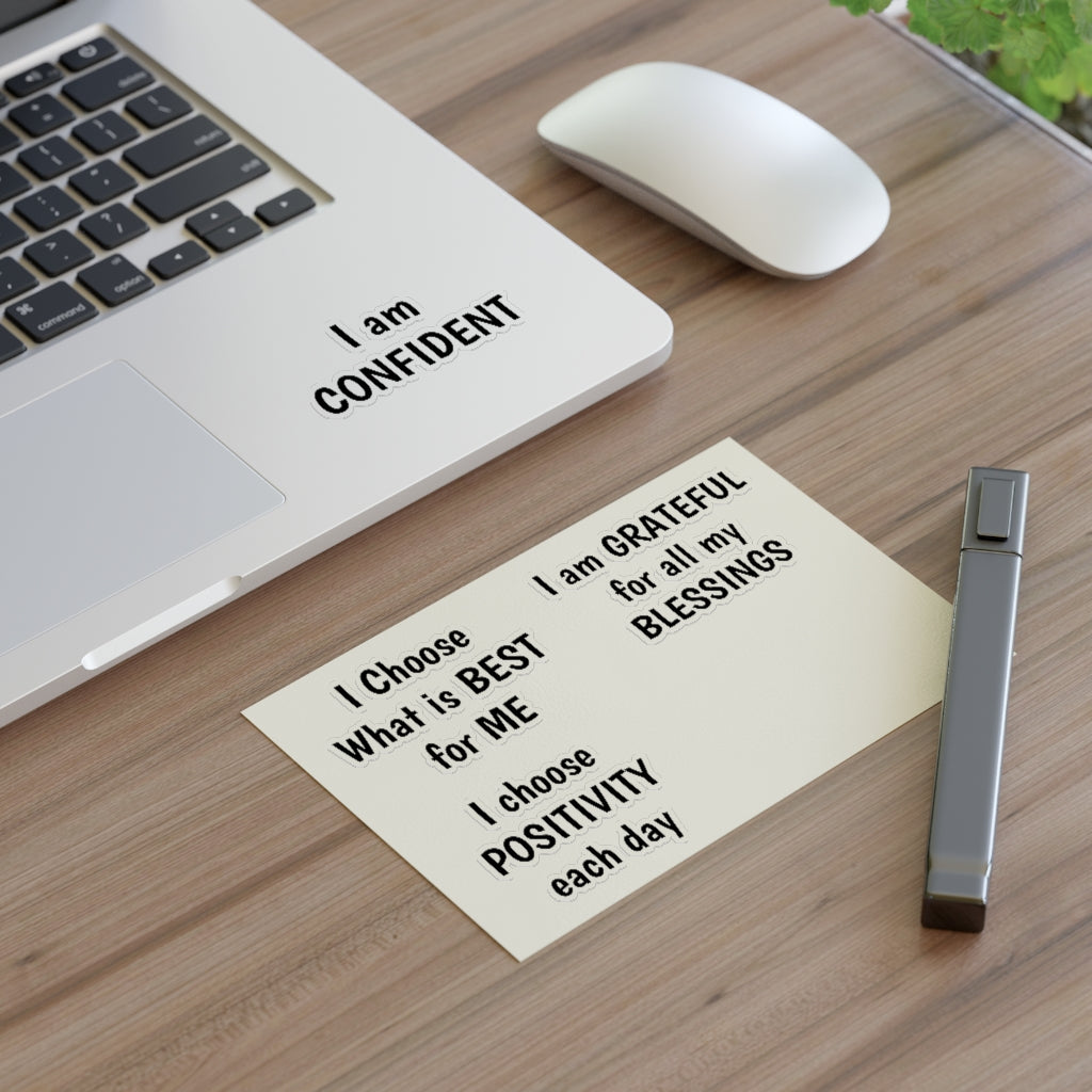 I AM CONFIDENT POSITIVE AFFIRMATION Sticker Sheets