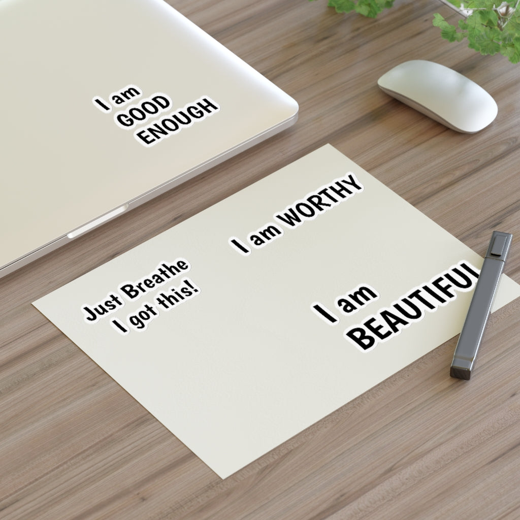 JUST BREATHE POSITIVE AFFIRMATION Sticker Sheets