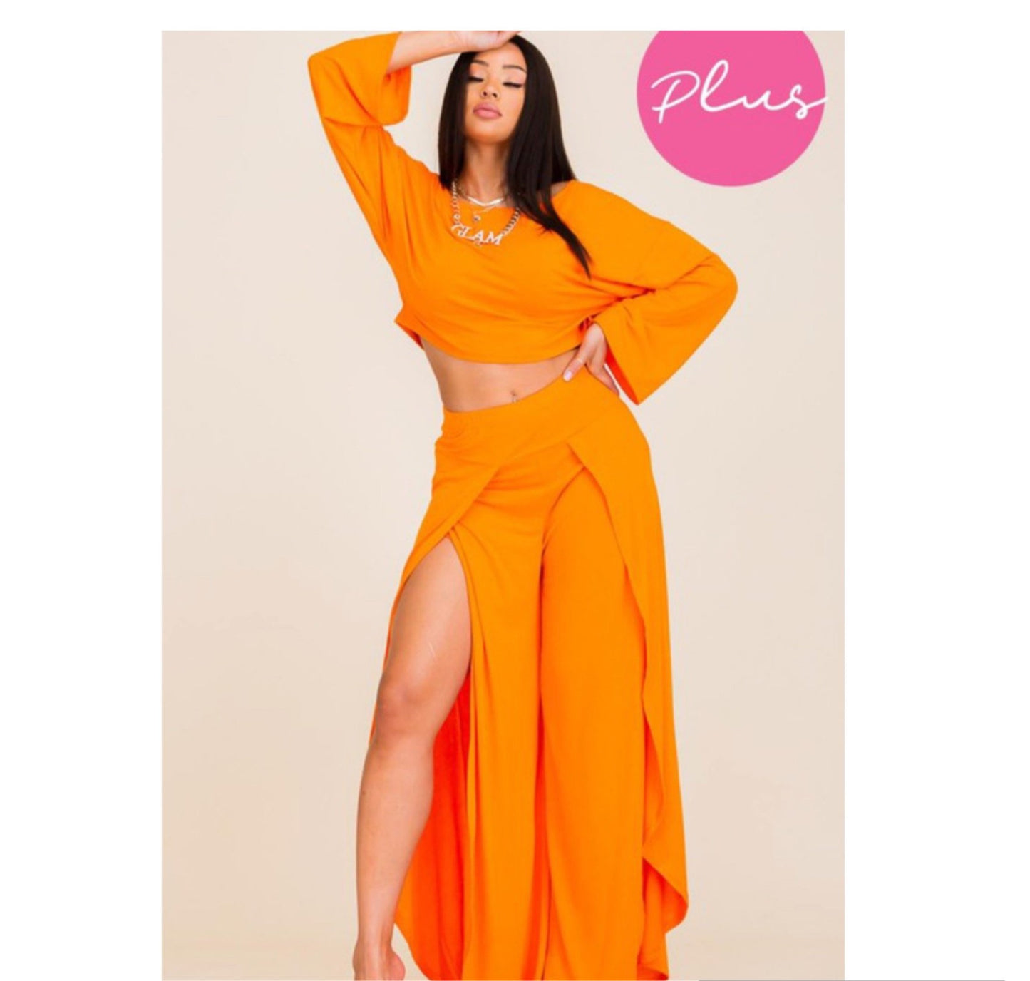 Long Sleeve Split Set {Plus Size}