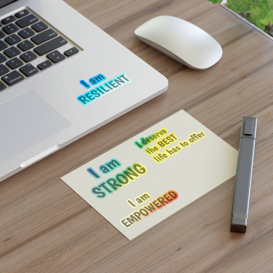 I AM RESILIENT POSITIVE AFFIRMATION Sticker Sheets