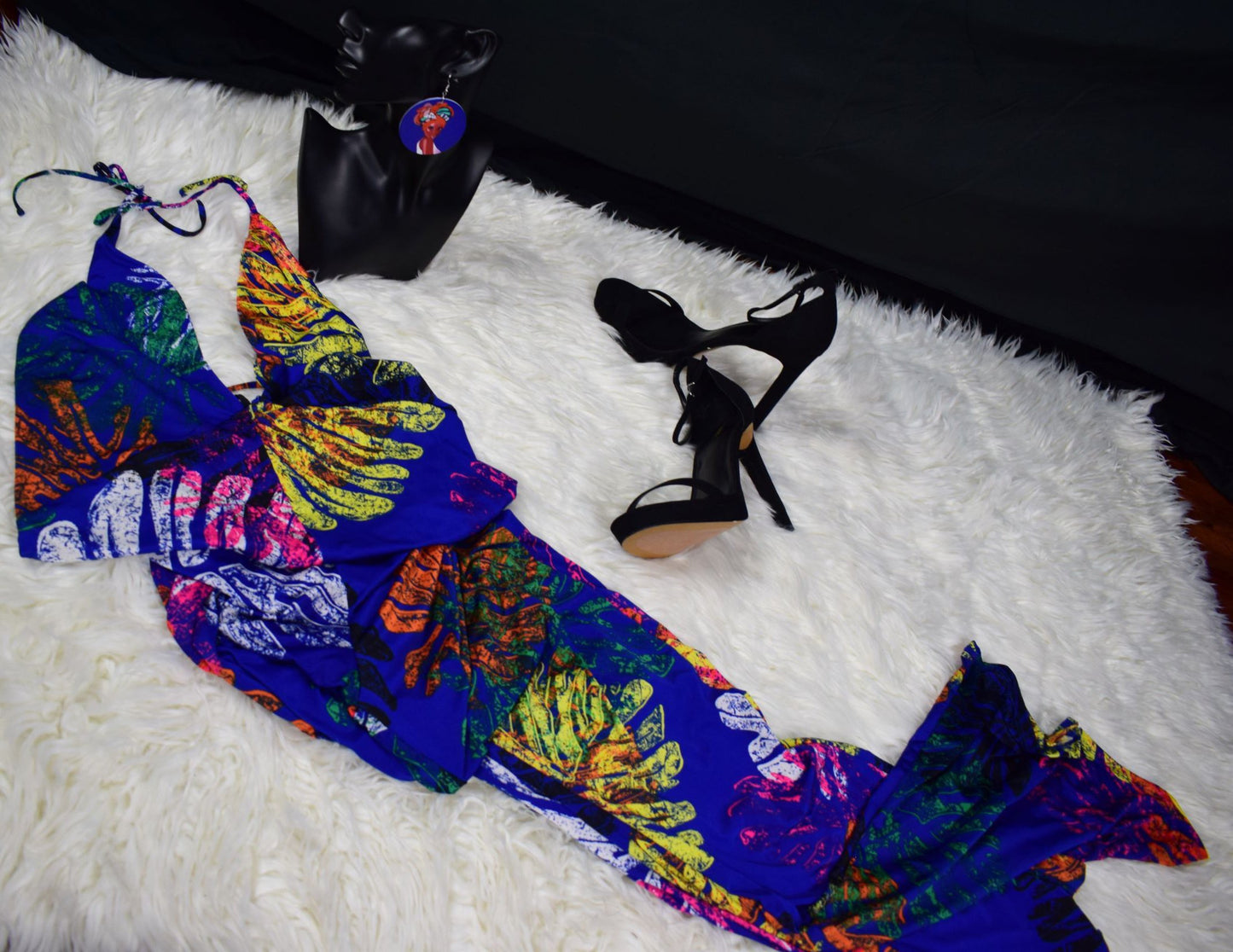 Multi-color Jumpsuit (Plus Size Available)