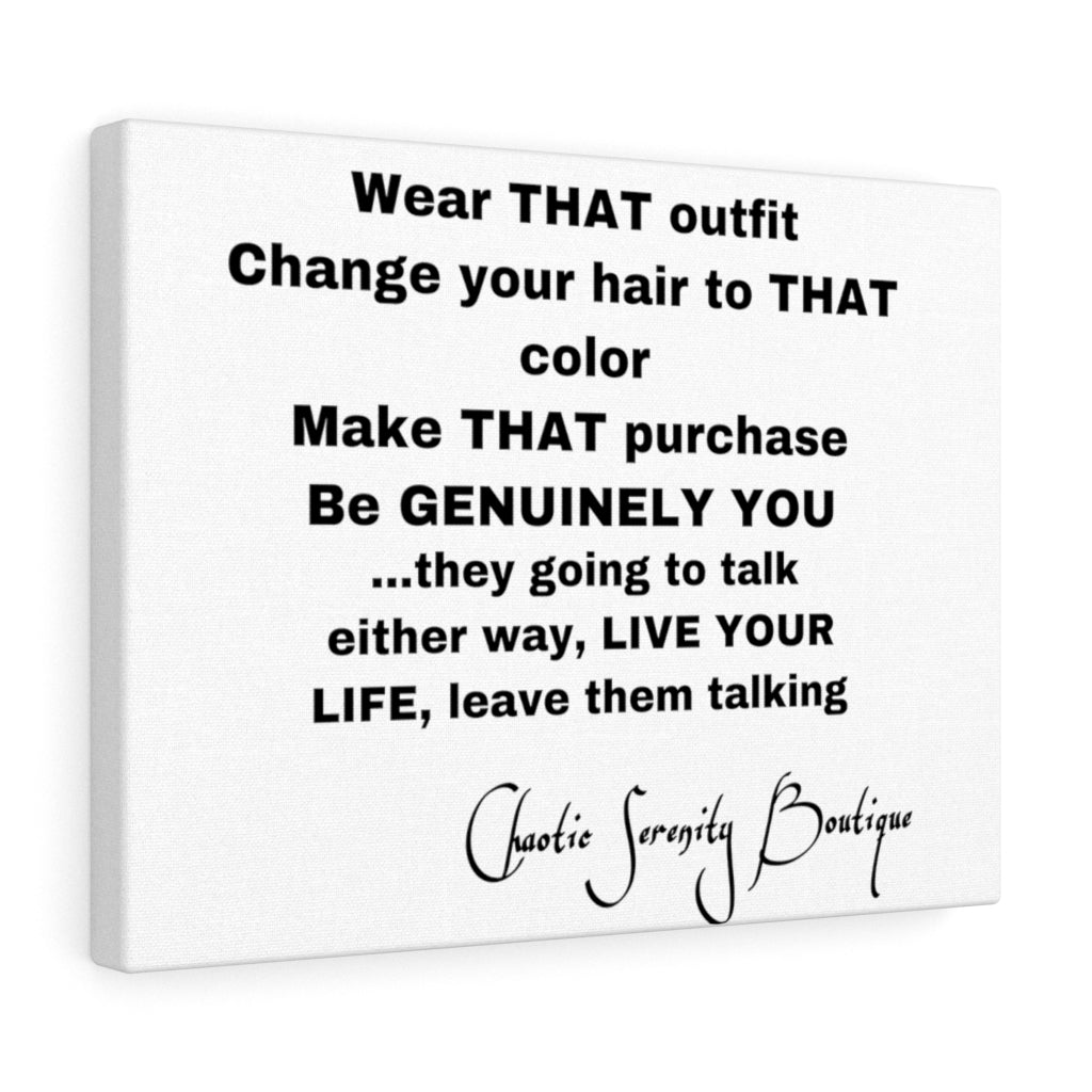GENUINELY YOU Canvas Gallery Wraps