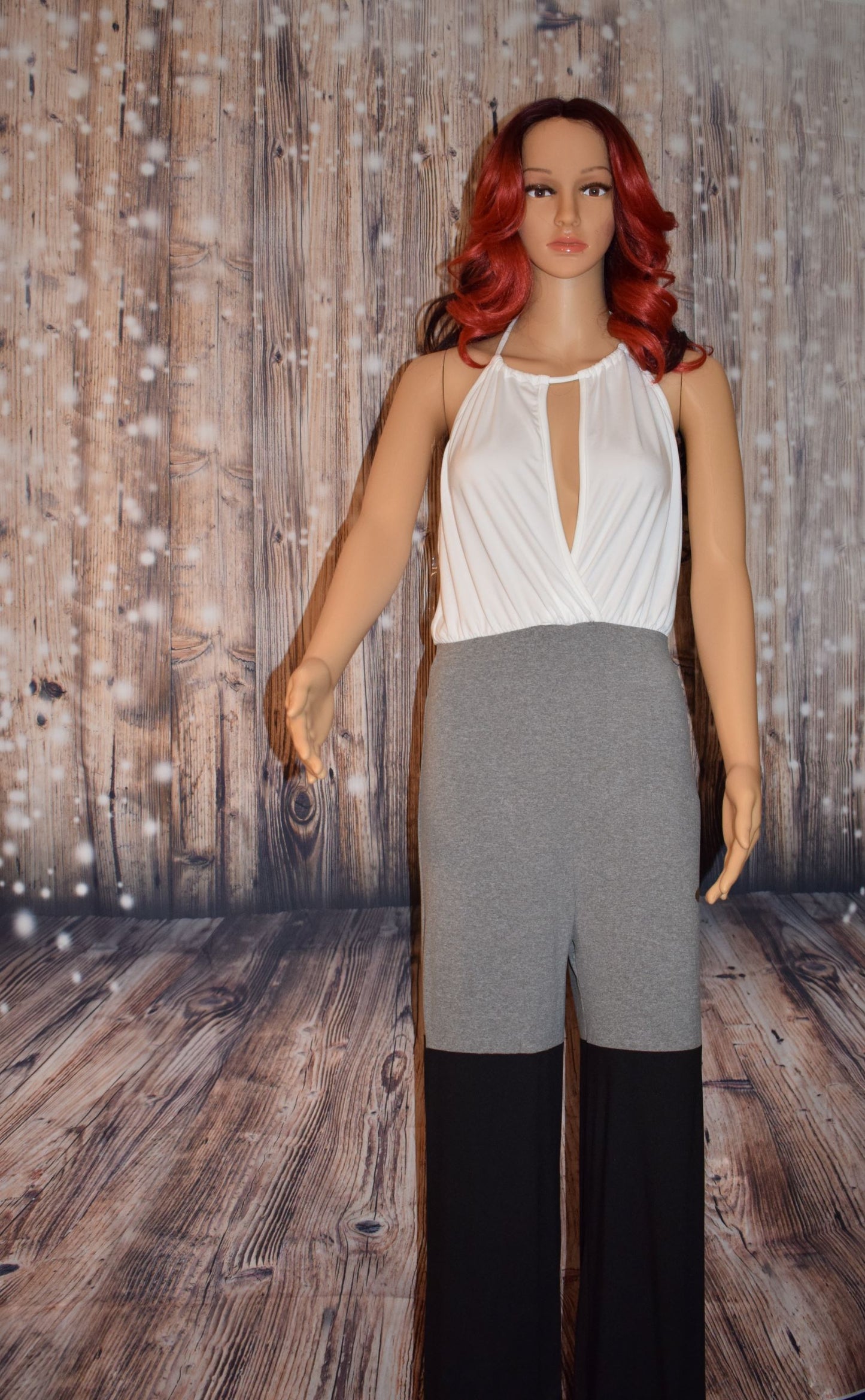 Colorblock Sleeveless Jumpsuit
