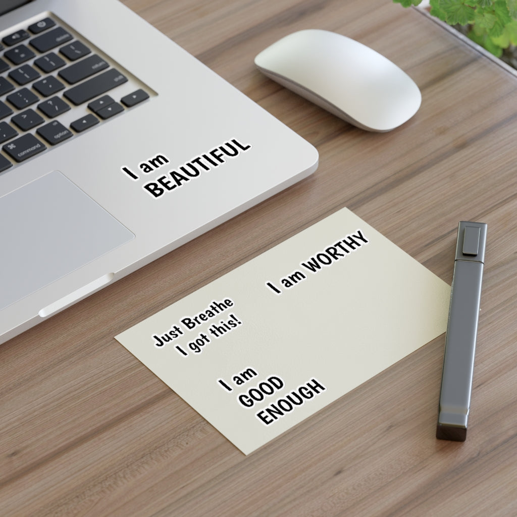 JUST BREATHE POSITIVE AFFIRMATION Sticker Sheets