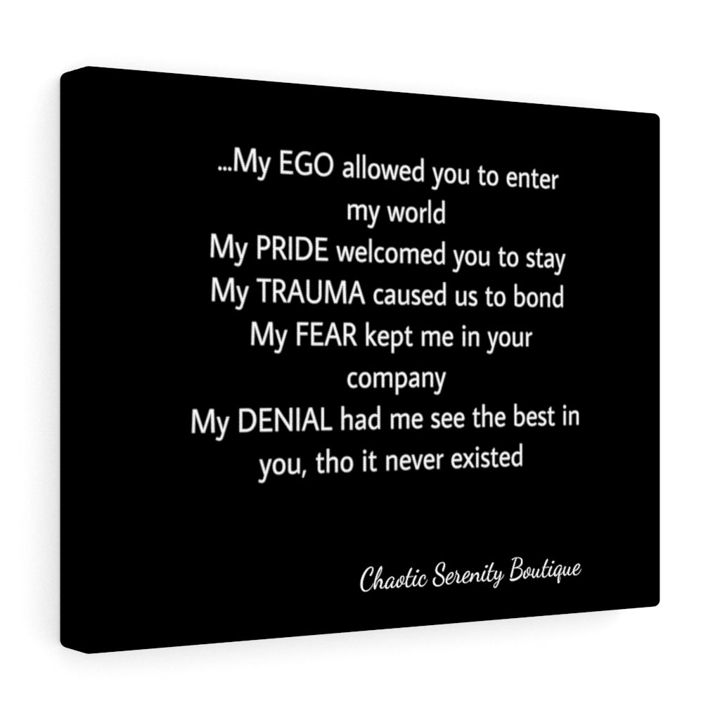 MY EGO Canvas Gallery Wraps