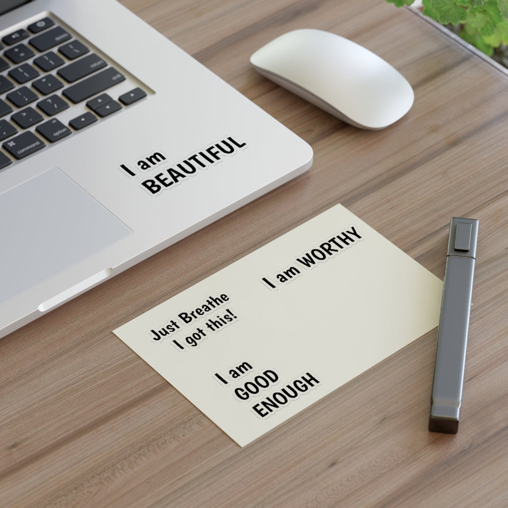 JUST BREATHE POSITIVE AFFIRMATION Sticker Sheets