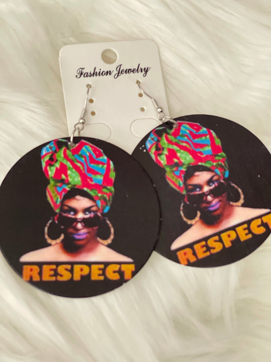 R-E-S-P-E-C-T Fashion Earrings