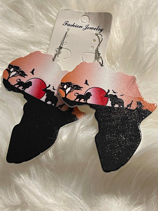 African Sunset Earrings