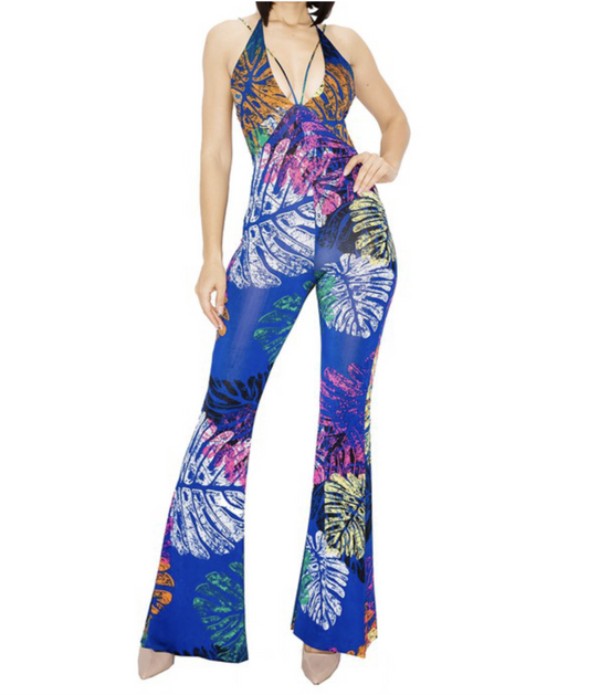 Multi-color Jumpsuit (Plus Size Available)