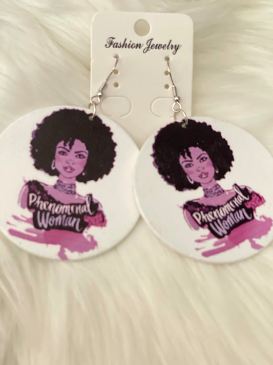 Phenomenal Woman Fashion Earrings