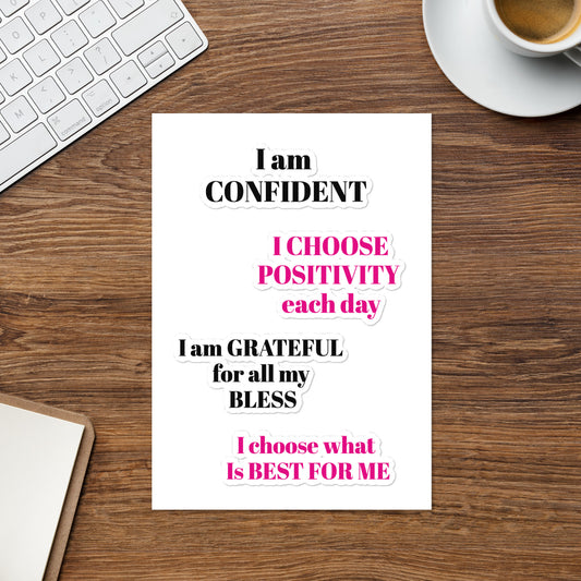 POSITIVITY Sticker sheet