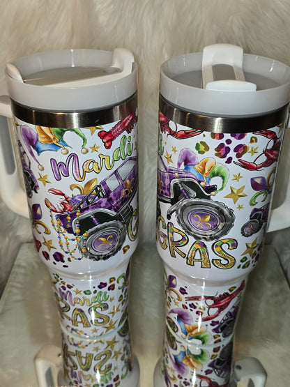 Mardi Gras 40oz Tumbler