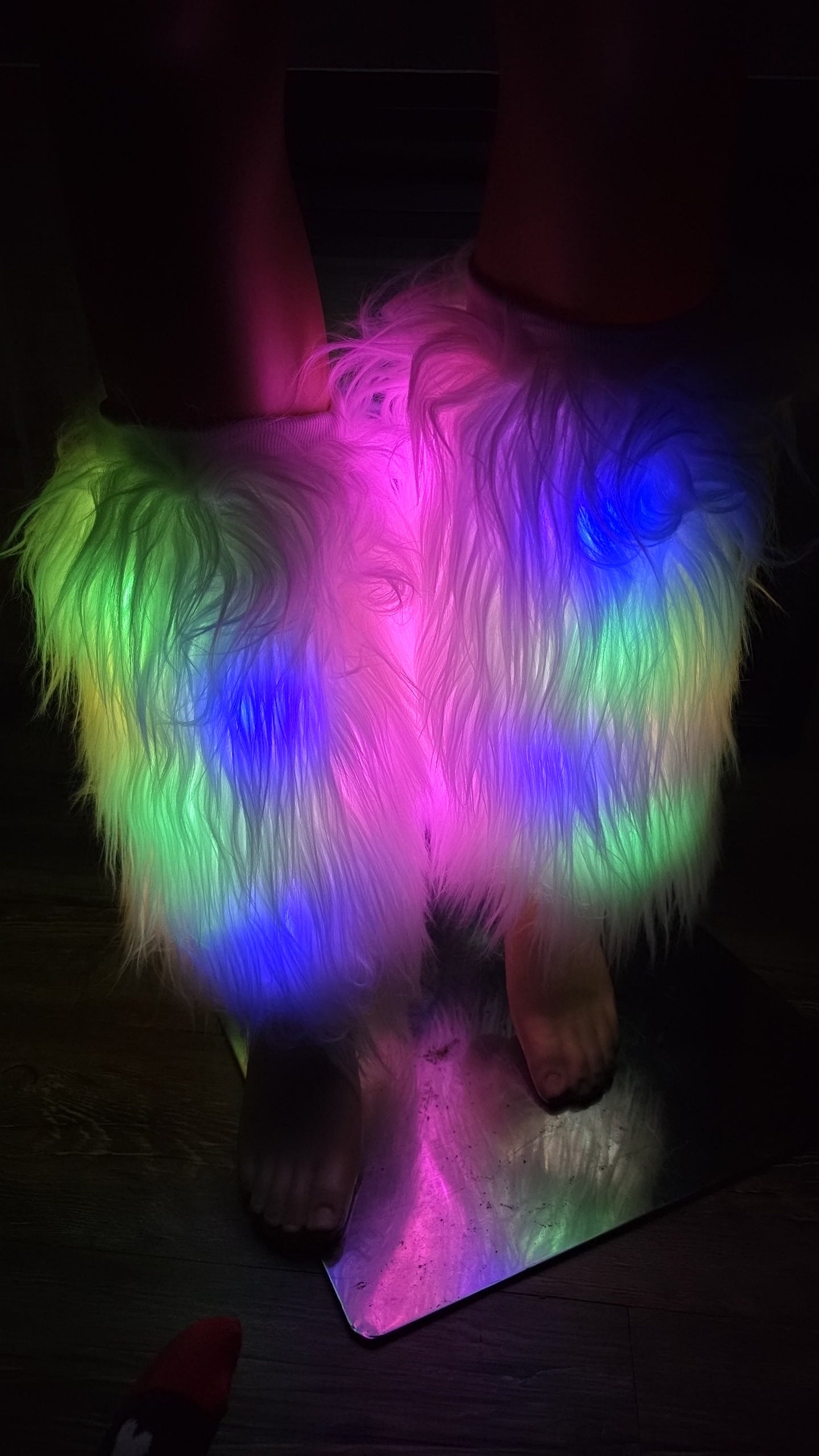 Mardi Gras Illuminating Leg Warmers