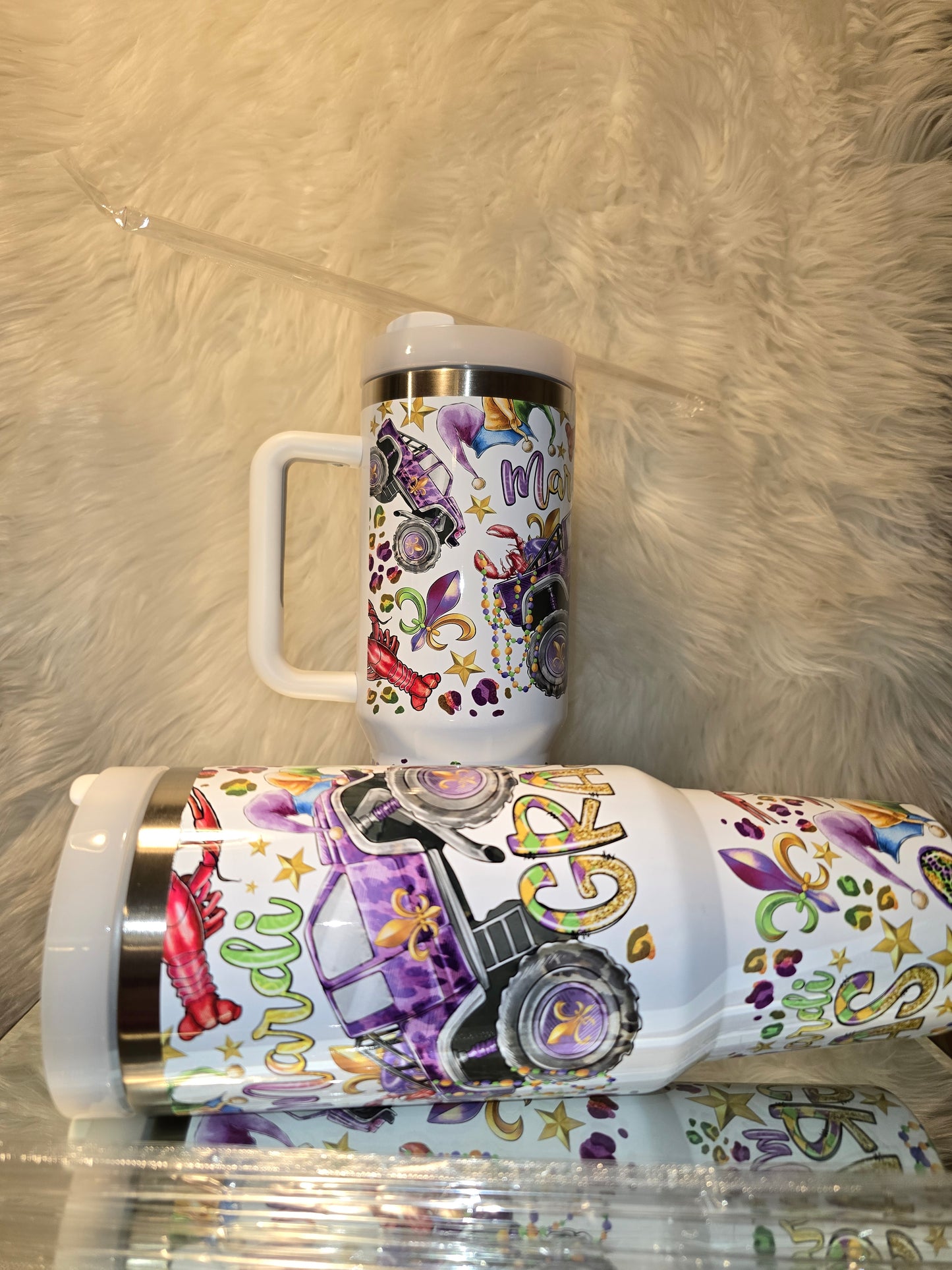 Mardi Gras 40oz Tumbler