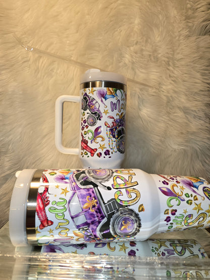 Mardi Gras 40oz Tumbler