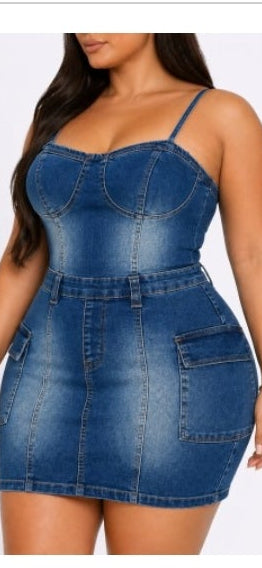 Cami Dress in Denim