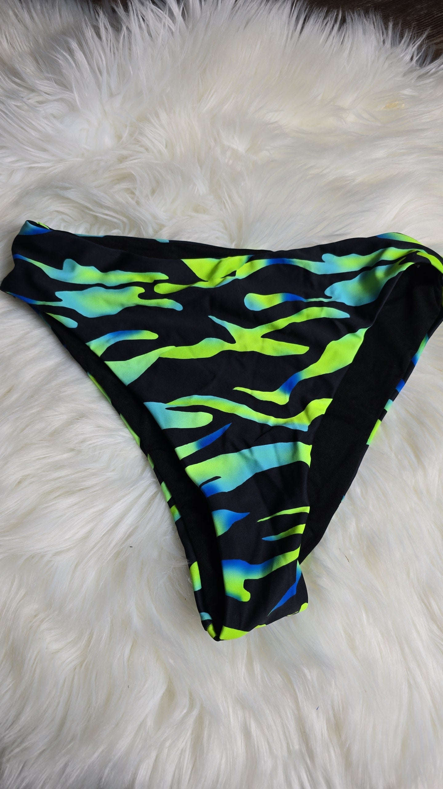 Black Bikini with Neon Stripes