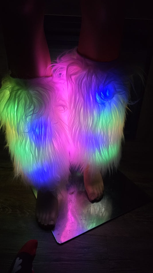 Mardi Gras Illuminating Leg Warmers