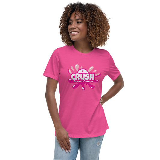 CRUSH CANCER Women's Relaxed T-Shirt by CSB