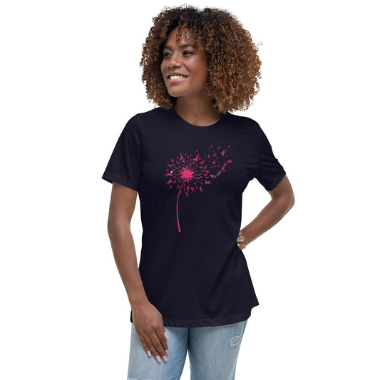 BLOWING CANCER AWAY Women's Relaxed T-Shirt by CSB