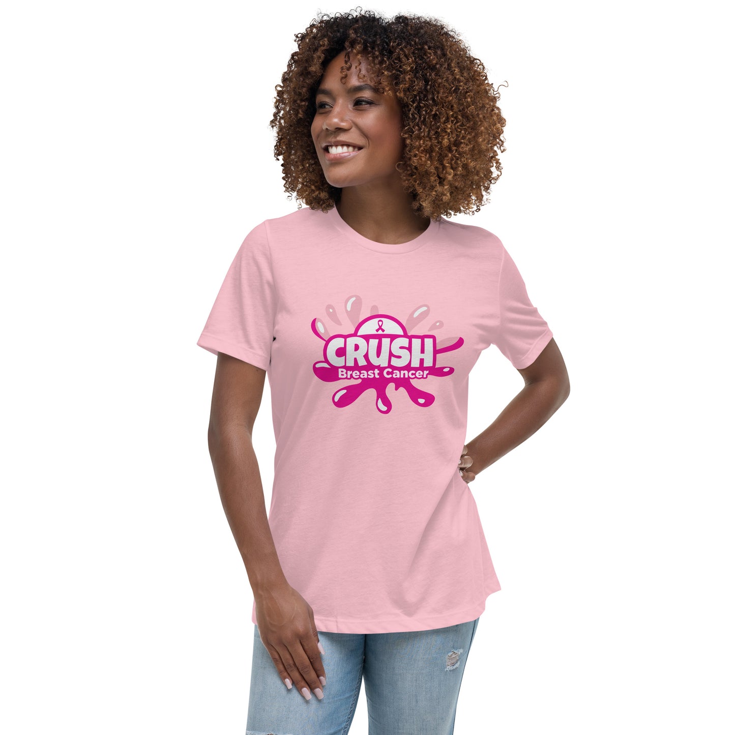 CRUSH CANCER Women's Relaxed T-Shirt by CSB