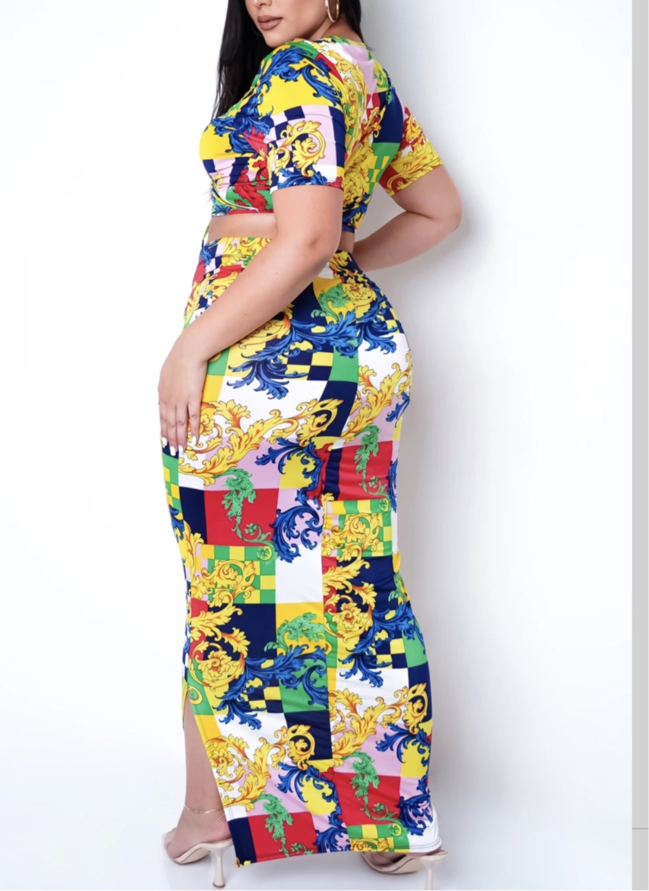 Puzzle Pieces Skirt Set {Curvaceous}