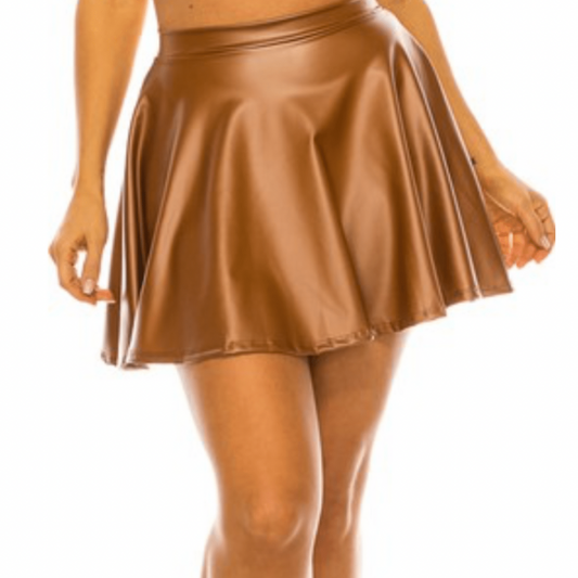 Shake It Faux Leather Skirt