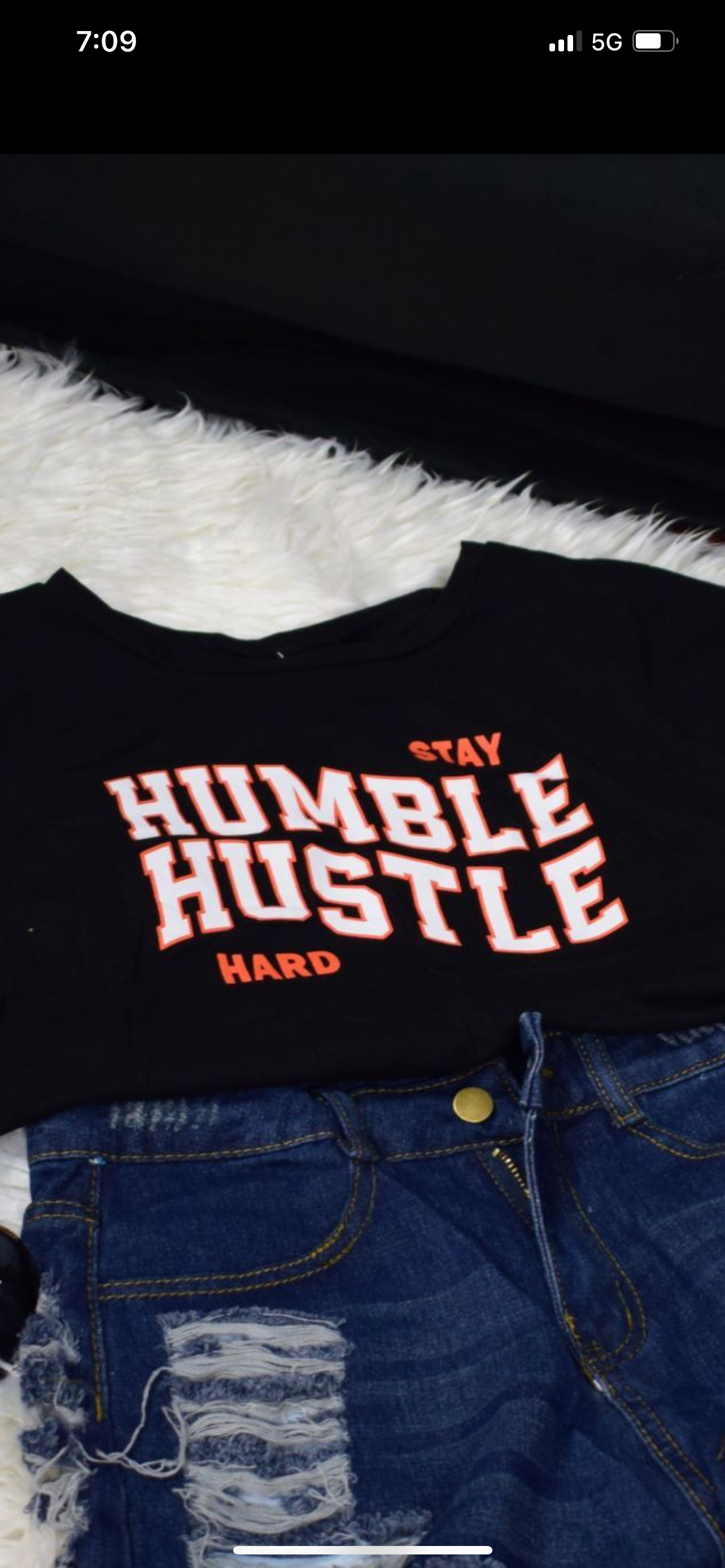 Stay Humble, Hustle Hard crop top (Plus Sizes Available)