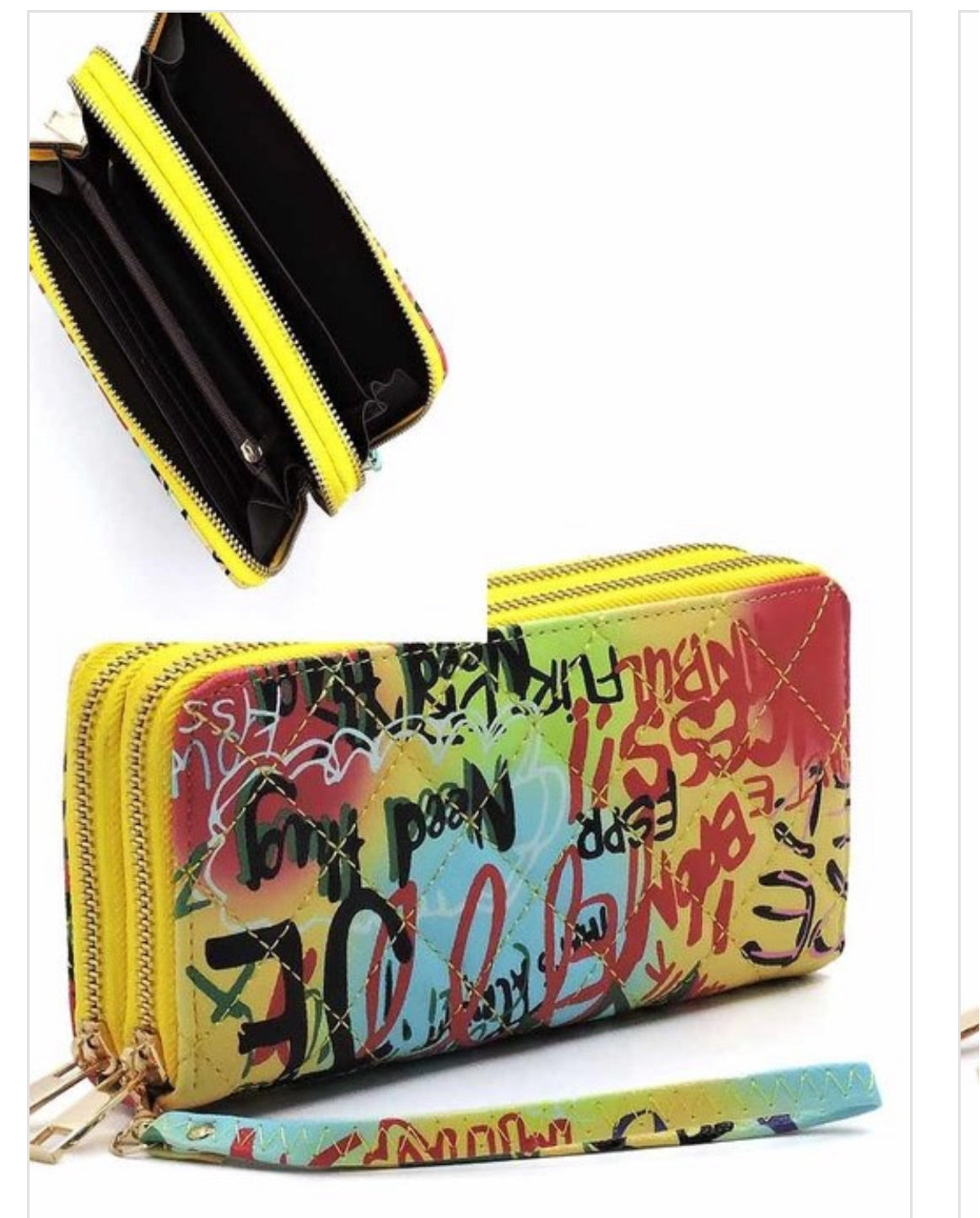 Double Zip Wristlet